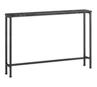 Table Console FSB19-XL-SCH SoBuy - Cadre et 4 Pieds en Fer - L120cm x P20cm x H80cm - Noir