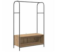 vidaXL Porte-vêtements avec étagères Chêne Artisan en bois d'ingénierie 100x44x160 cm