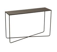 Console d'entrée pieds croisés en métal - CaliCosy Noir