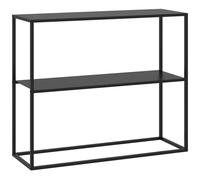 Console design contemporain étagère - 90L x 30l x 75H cm - acier noir