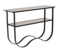 - Console design en acier et verre Wavy