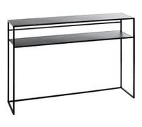 HAKU Möbel Console Noir, métal - Dim.: L 112 cm x H 81 cm x P 28 cm, Style: Modern