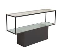 Console Design en Verre "Maglehem" 130cm Noir