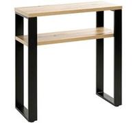 Console Design "Felicita" 75cm Noir & Chêne Noir