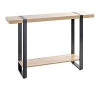 Console Design "Miranda" 120cm Chêne & Noir Beige