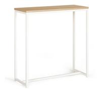 Console Detroit Design Industriel Bois Et Métal Blanc