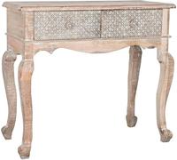 Console DKD Home Decor blanc naturel bois de manguier 91 x 42 x 81 cm