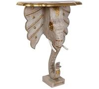 Console - DKD HOME DECOR - Estándar - Multicolore - Laiton et bois - 80x30x96 cm