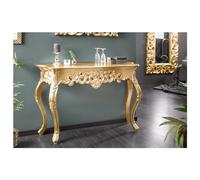 Console dorée avec décorations et ornements faits à la main - Finition antique - Luxueux - Style baroque rococo - 112 cm