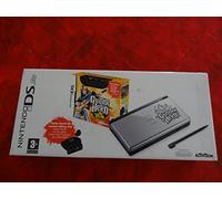 Console DS lite argent et noire + jeu Guitar Hero On Tour + 1 guitare grip + 1 stylet médiator