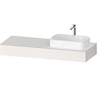 Duravit Qatego Console, 1400x550x170mm, avec dÃ©coupe Ã droite, QA48040, Coloris: Blanc Supermatt - QA4804084840000