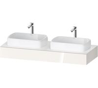 Console Duravit Collection One, 1400x550x170mm, découpe à gauche et à droite, QA4805022220000, Couleur: Blanc brillant