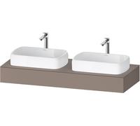 Console Duravit Collection One, 1400x550x170mm, découpe à gauche et à droite, QA4805043430000, Couleur: Basalte mat
