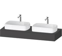 Console Duravit Collection One, 1400x550x170mm, découpe à gauche et à droite, QA4805049490000, Couleur: Graphite mat