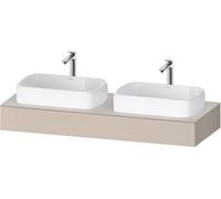 Console Duravit Collection One, 1400x550x170mm, découpe à gauche et à droite, QA4805091910000, Couleur: Taupe mat