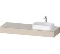 Duravit Duravit Console Qatego 160x55x17 cm, T mat, 1 découpe, lavabo droit Quantité:1