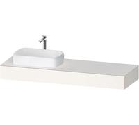 Duravit Duravit Console Qatego 160x55x17 cm, blanc mat, 1 découpe, évier gauche Quantité:1