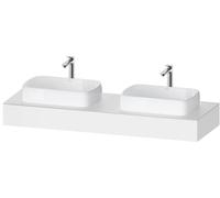 Console Duravit Collection One, 1600x550x170mm, découpe à gauche et à droite, QA4808018180000, Couleur: Blanc Mat