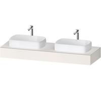 Console Duravit Collection One, 1600x550x170mm, découpe à gauche et à droite, QA4808084840000, Couleur: Blanc Supermatt