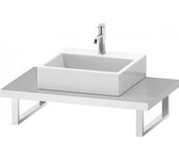 Console Duravit DuraStyle pour lavabos à poser et à encastrer, épaisseur du plateau 45mm, dimensions 2000x550mm, avec 1 découpe, DS102C01818-2000, Couleur: Décor blanc mat
