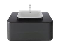 Console Duravit Happy D.2 Plus, 1000x550 mm, 1 découpe, pour meuble sous-lavabo HP4941, HP4961, HP4971, HP031E08080, Couleur: Décor graphite super mat