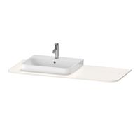 Duravit Lavabo console Happy D.2 HP031KL2222 130×55 cm découpe 2000 à gauche blanc haute brillance