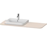 Console Duravit Happy D.2 Plus, 1300x550 mm, 1 découpe à gauche, pour meuble sous-lavabo HP4942, HP4962, HP4972, HP031KL8383, Couleur: Décor taupe super mat
