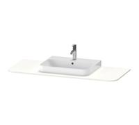 Console Duravit Happy D.2 Plus, 1300x550 mm, 1 découpe au centre, pour meuble sous-lavabo HP4942, HP4962, HP4972, HP031KM8484, Couleur: Blanc super mat Décor