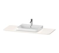 Console Duravit Happy D.2 Plus, 1300x550 mm, 1 découpe au centre, pour meuble sous-lavabo HP4942, HP4962, HP4972, HP031KM2222, Couleur: Décor blanc brillant