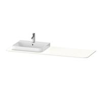 Console Duravit Happy D.2 Plus, 1600x550 mm, 1 découpe à gauche, pour meuble sous-lavabo HP4944, HP4963, HP4973, HP031HL8484, Couleur: Blanc super mat Décor