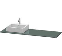 Console Duravit XSquare 060H, 1600x 550 mm, 1 découpe à gauche, XS060HL3838, Couleur: Laque Dolomiti Grey brillante