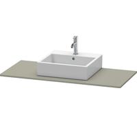 Console Duravit XSquare, 1 découpe, 1200x16x550mm, XS060F09292, Couleur: Gris pierre Vernis satiné mat Soie