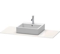 Console Duravit XSquare XS060D04040 80 x 55 cm, noir brillant, avec 1 découpe