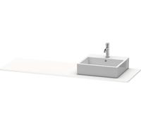 Console Duravit XSquare, 1 découpe à droite, 1600x16x550mm, XS060HR8484, Couleur: Blanc super mat Décor