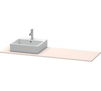 Console Duravit XSquare, 1 découpe à gauche, 1600x16x550mm, XS060HL8383, Couleur: Décor taupe super mat