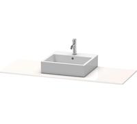 Console Duravit XSquare, 1 découpe au centre, 1400x16x550mm, XS060GM3939, Couleur: Laque mate en soie Nordic White