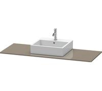 Console Duravit XSquare, 1 découpe au centre, 1400x16x550mm, XS060GM8989, Couleur: Laque haute brillance Gris Flanelle