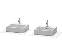 Console Duravit XSquare, 2 découpes, 1600x16x550mm, XS063HB8484, Couleur: Blanc super mat Décor