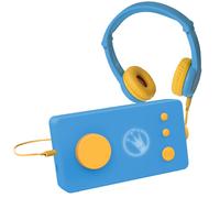 Console Educative - LUNII - Ma Fabrique à Histoires - Casque audio bleu - 24 histoires - Dès 3 ans