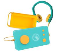 Console Educative - LUNII - Ma Fabrique à Histoires - Casque audio vert - Coque jaune - 24 histoires