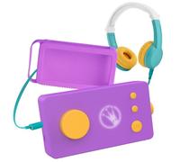 Console Educative - Pack Ma Fabrique à Histoires Bleue avec Casque audio vert et sa Coque Bleue - Lunii Violet Z200: TAILLES...