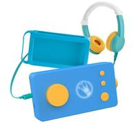 Console Educative - Pack Ma Fabrique à Histoires Bleue avec Casque audio vert et sa Coque Bleue - Lunii Bleu Z200: TAILLES...