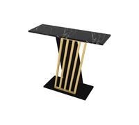 Console - Effet marbre noir et doré - ORSONA