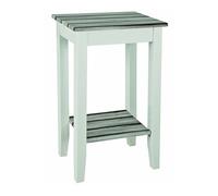 Console en MDF Coloris Blanc-maritimo-pin, Dim : L40 x P30 x H69 cm --