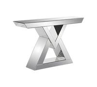 Console en MDF et miroir - Coloris : Argent - ISIDA de