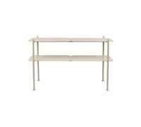 Console en métal beige, avec rangement, modulaire, extensible, sans outils - Zuiver, River - 100x35x62 cm