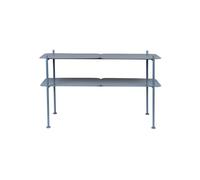 Console en métal bleu, avec rangement, modulaire, droite - Zuiver, River - 100x35x62 cm
