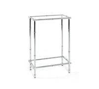 Console en métal coloris chromé - L 50 x P 25 x H 75 cm --
