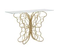 Console en métal et verre Butterfly 110 x 40 x 76 cm