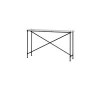 Console en métal noir, droit, pour entrée/salon/bureau - Chehoma, Amiga - 130x30x76 cm